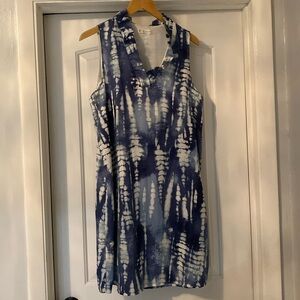 FSL APPAREL DRESS. Tie dye pattern pretty blue